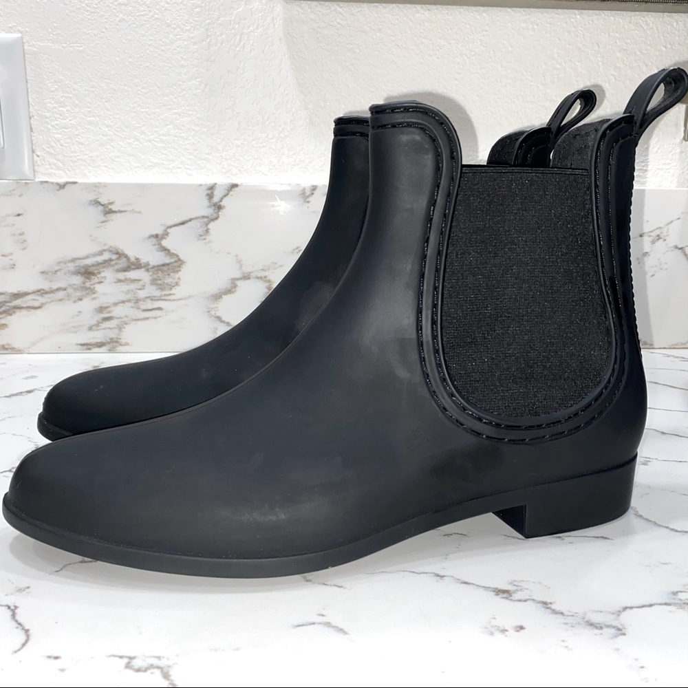 JC Play by Jeffrey Campbell rubber booties, sz 10